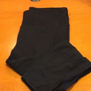 Athleta 7/8 tights with mesh